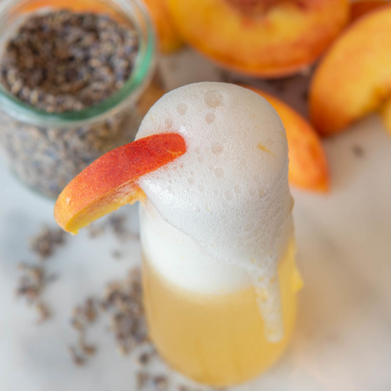 Peach Bellini Recipe with Fresh Peaches
