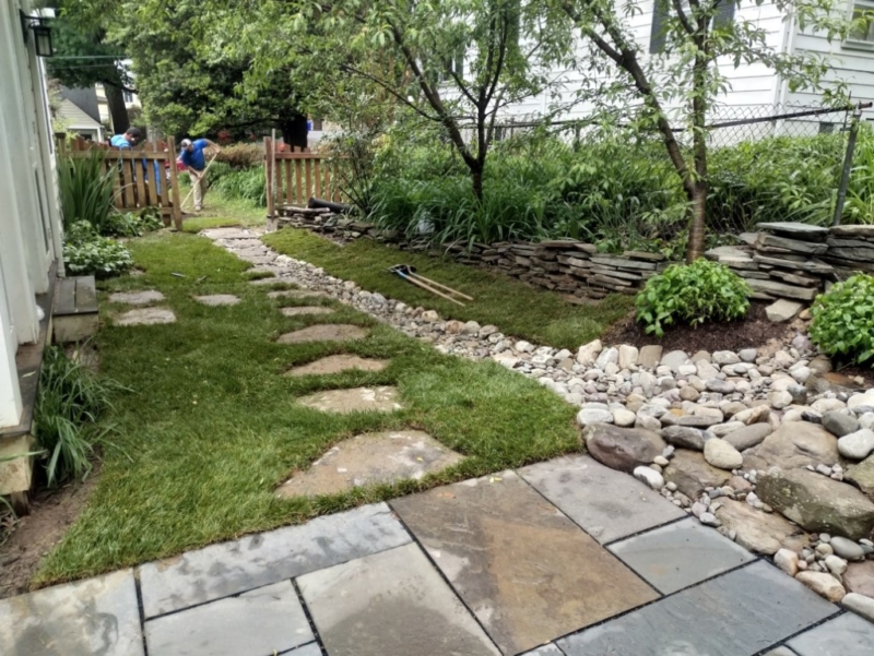 Dry Streambed for Drainage