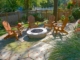 Slate Patio with Firepit, Landscape Design